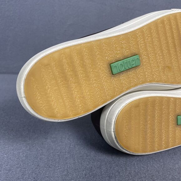 Hotter Slip On Loafer Shoe Women 9 Violet Plum Leather Flat Comfy Boho Casual - Picture 12 of 16